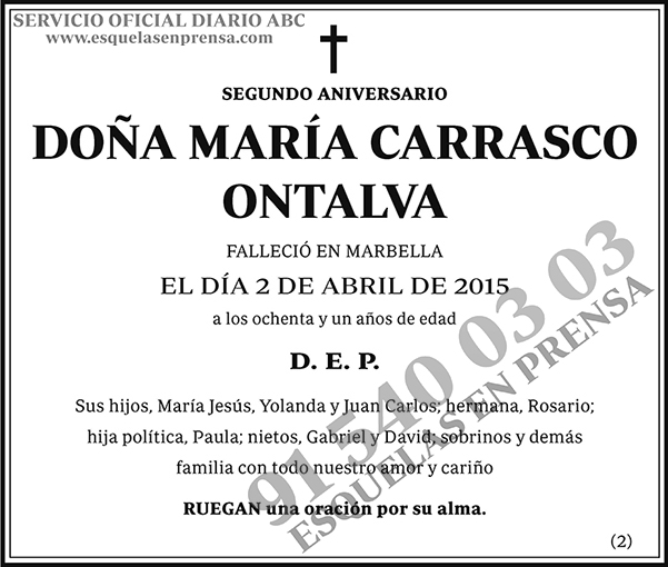 María Carrasco Ontalva